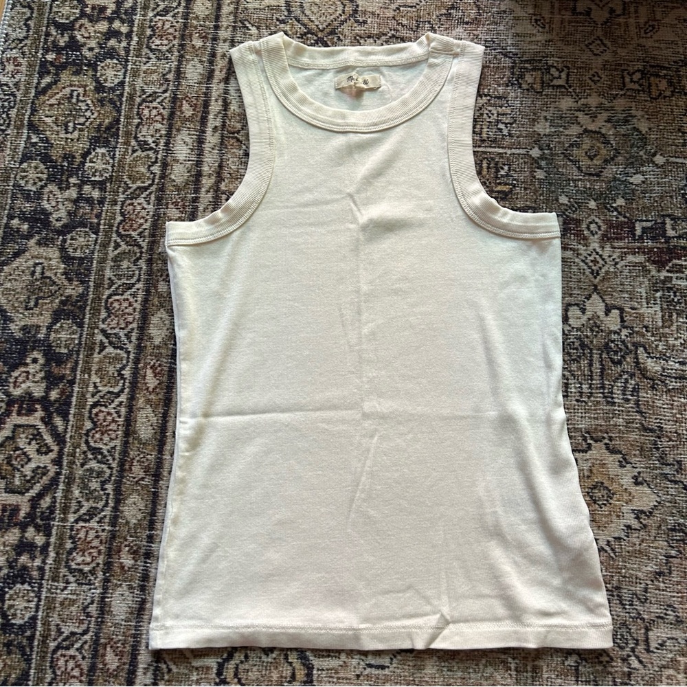 Madewell Brightside Tank Top, NWOT (small, white)